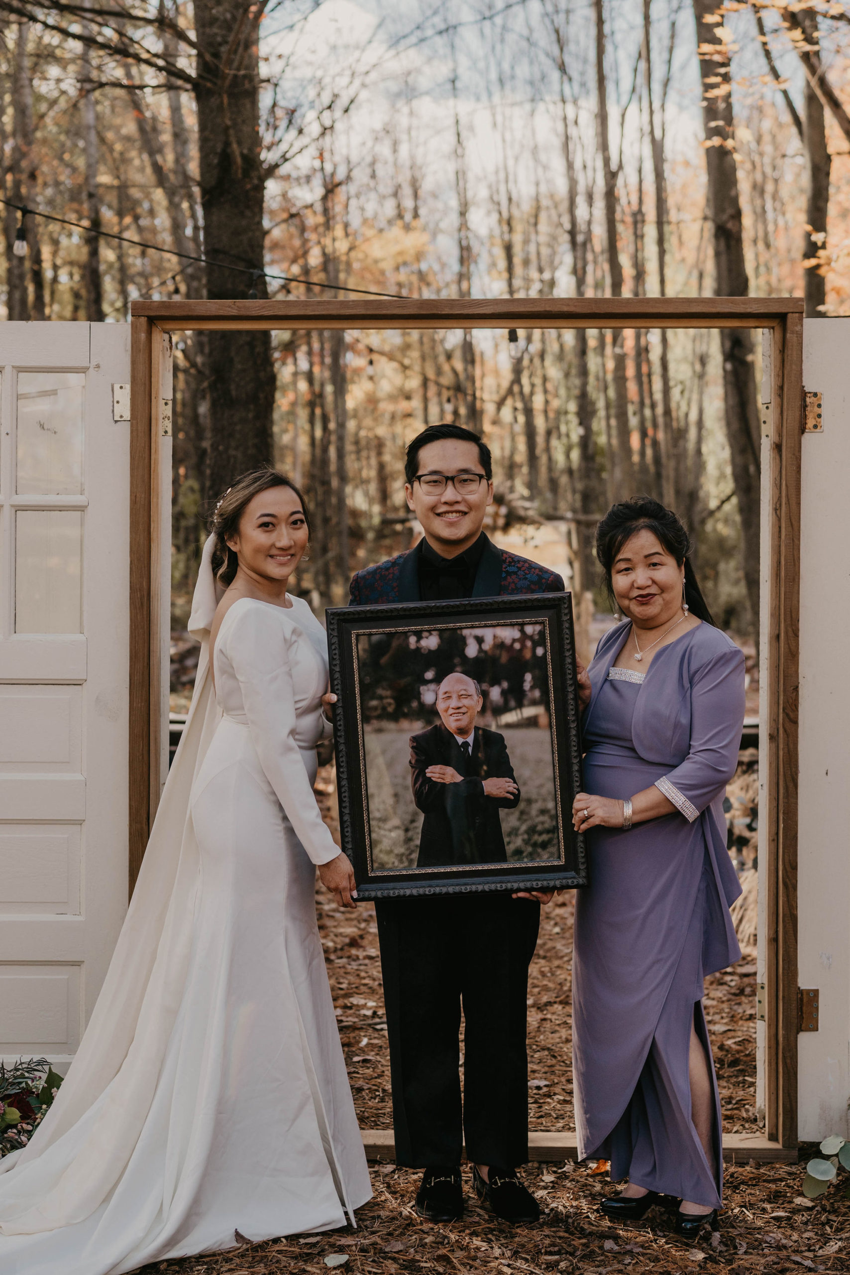 Wedding family formal photo after ceremony