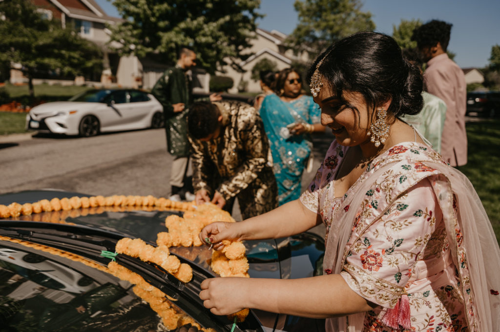 Hindu Wedding Porsche arrival