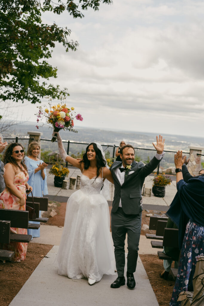 Rib Mountain Amphitheater Ceremony, Wausau Wedding Photographer