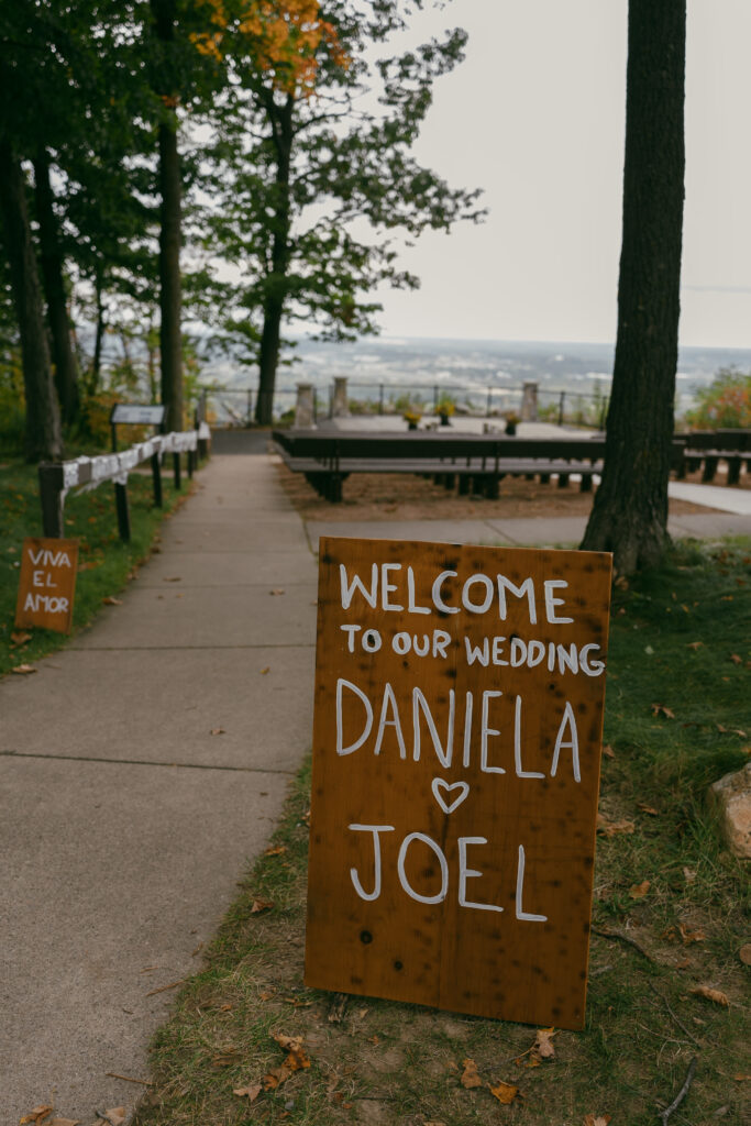Rib Mountain Amphitheater Ceremony, Wausau Wedding Photographer